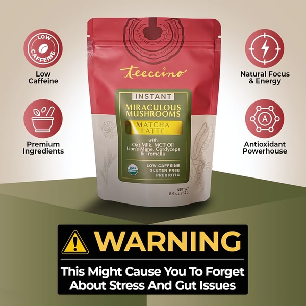 This static square creative features a product pack shot paired with a high-contrast warning banner that highlights functional health benefits.