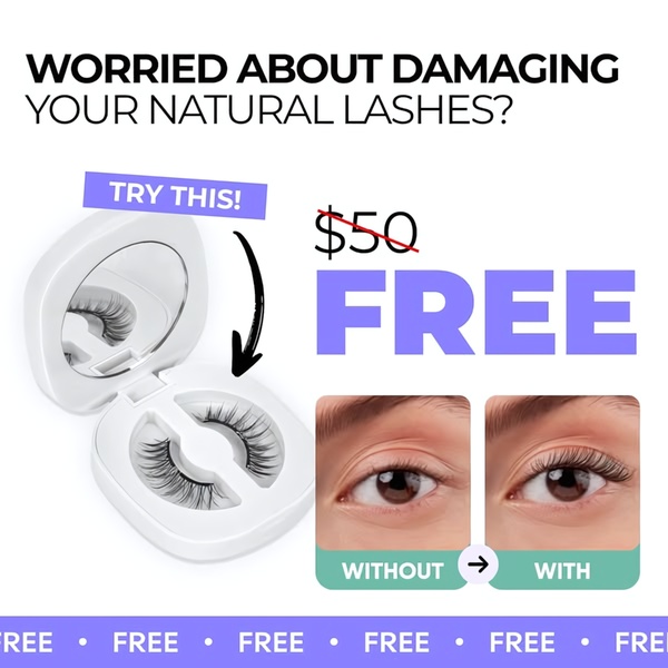 false eyelashes, fake lashes, eyelash extensions, strip lashes, artificial lashes, beauty lashes, cosmetic lashes, product launch, free shipping, minimalist, trustworthy, purple, neutral