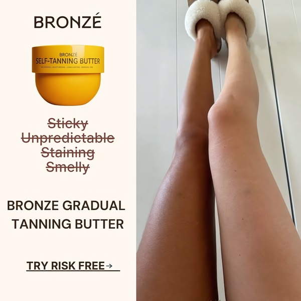 BRONZÉ Tanning Butter Before & After