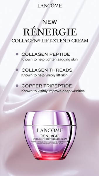 face cream, anti-aging cream, collagen cream, skincare cream, moisturizer, lifting cream, wrinkle cream, new arrival, product launch, minimalist, luxurious, purple, pink