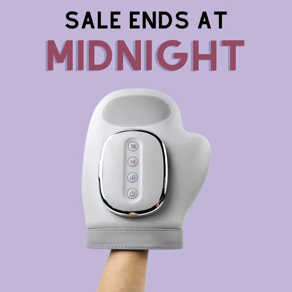A minimalist, high-contrast ad featuring a product-centered visual paired with a clear, time-sensitive sale deadline.
