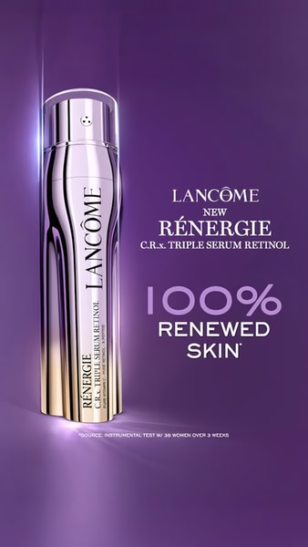 facial serum, anti aging serum, retinol serum, skincare serum, face treatment, skin renewal serum, beauty serum, new arrival, product launch, minimalist, luxurious, purple