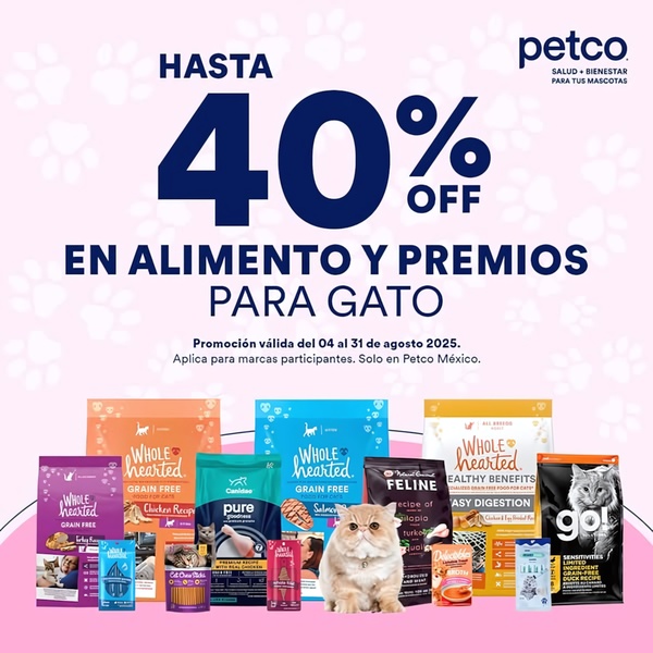 40% Off Cat Food & Treats Promotion