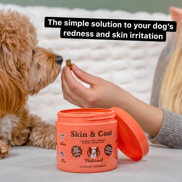 Dog Skin & Coat Supplement Ad