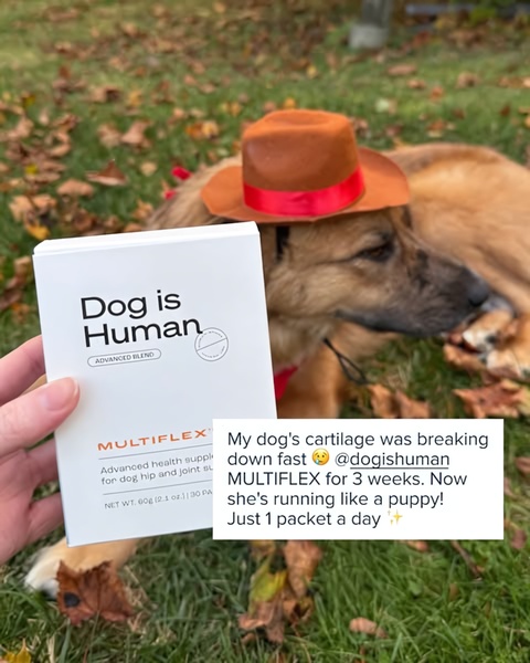 Social Proof Testimonial Ad for Dog Supplements
