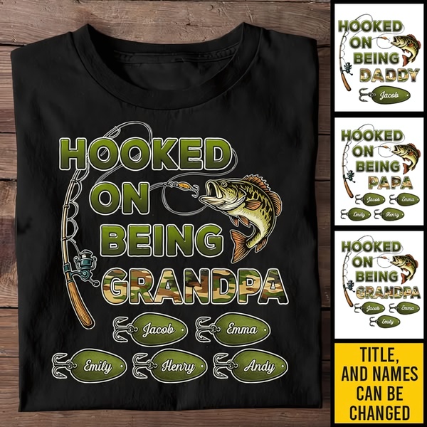 graphic t-shirt, custom t-shirt, printed t-shirt, personalized shirt, fishing shirt, bestseller push, lifestyle, playful, warm, green, black, neutral