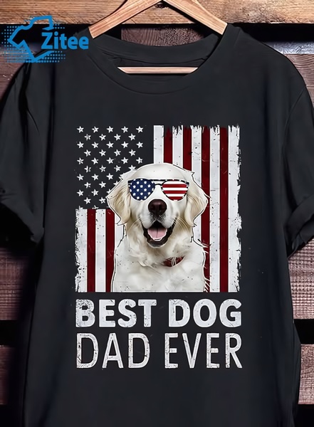 graphic t-shirt, dog lover shirt, casual tee, short sleeve shirt, patriotic shirt, gift guide, lifestyle, playful, black, neutral