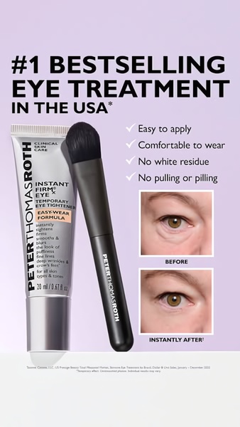 eye cream, eye treatment, eye serum, anti-aging cream, skincare treatment, wrinkle cream, eye care, bestseller push, social proof, minimalist, trustworthy, calm, purple, neutral