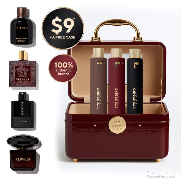 fragrance subscription, cologne subscription, perfume service, scent subscription, fragrance box, cologne delivery, perfume subscription, bundle offer, limited time deal, minimalist, luxurious, brown, gold