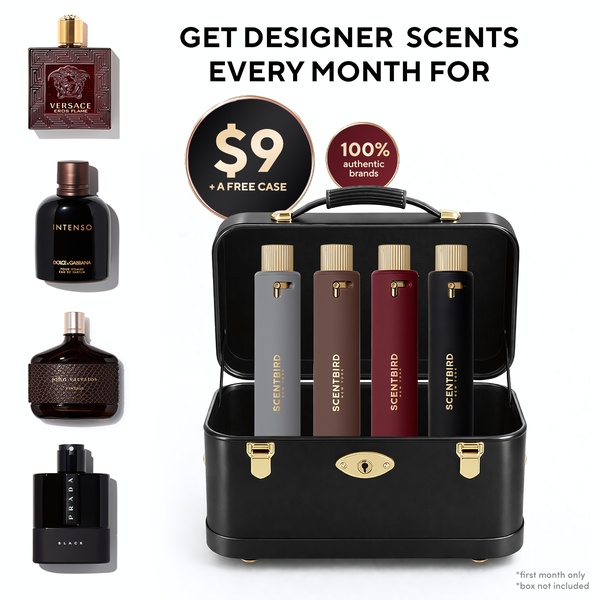 cologne subscription, fragrance subscription, perfume subscription, scent subscription, cologne service, fragrance service, monthly cologne, bundle offer, brand awareness, minimalist, luxurious, black, gold