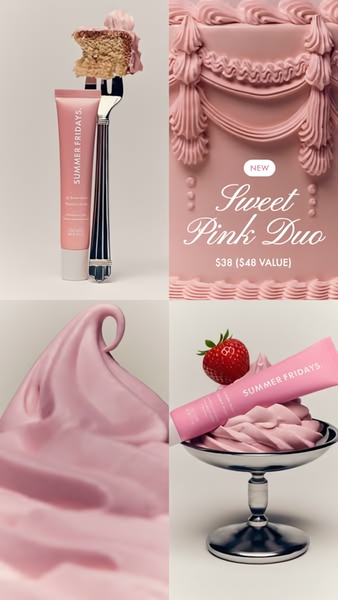 makeup set, cosmetics duo, beauty kit, makeup bundle, cosmetic set, beauty duo, makeup collection, new arrival, product launch, minimalist, editorial, luxurious, warm, pink, neutral