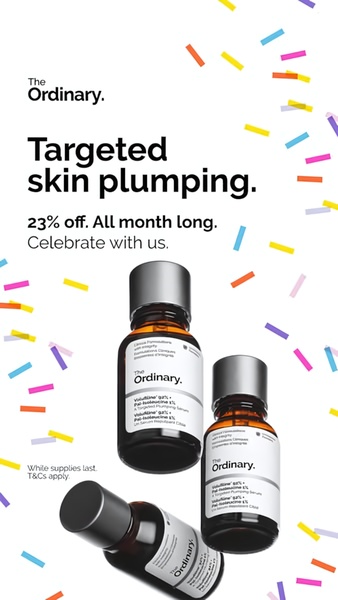 skincare serum, face serum, skin treatment, beauty serum, facial serum, skincare products, anti-aging serum, sale promotion, modern typography, playful, energetic, neutral, yellow, pink