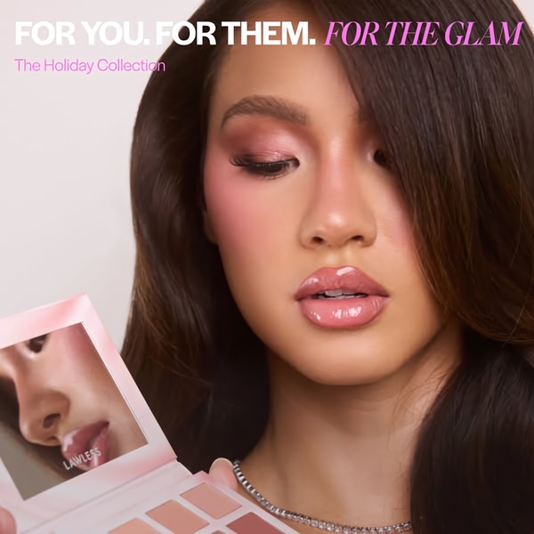 eyeshadow palette, makeup palette, powder eyeshadow, cosmetic palette, eye makeup, gift guide, new arrival, lifestyle, editorial, luxurious, warm, pink, neutral, christmas