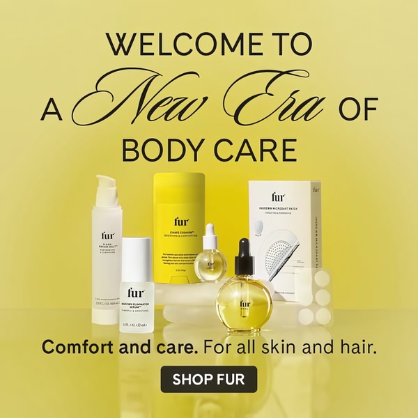 body oil, ingrown hair treatment, skincare serum, body serum, grooming products, new arrival, brand awareness, minimalist, editorial, fresh, calm, yellow, neutral