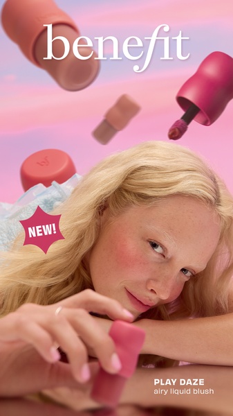 liquid blush, face makeup, cheek stain, blush makeup, cosmetics, new arrival, lifestyle, editorial, fresh, playful, pink, purple, pastel