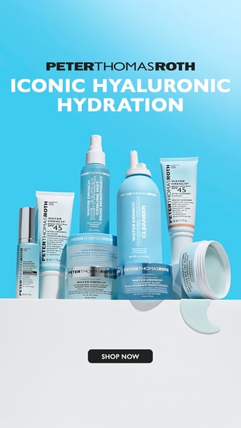 face moisturizer, hydrating cleanser, face mist, skincare products, beauty set, bestseller push, brand awareness, minimalist, fresh, trustworthy, blue, neutral