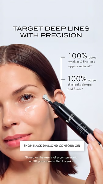 contour gel, facial contouring, beauty gel, skincare gel, cosmetic gel, face contouring, beauty treatment, product launch, social proof, lifestyle, trustworthy, fresh, neutral, brown