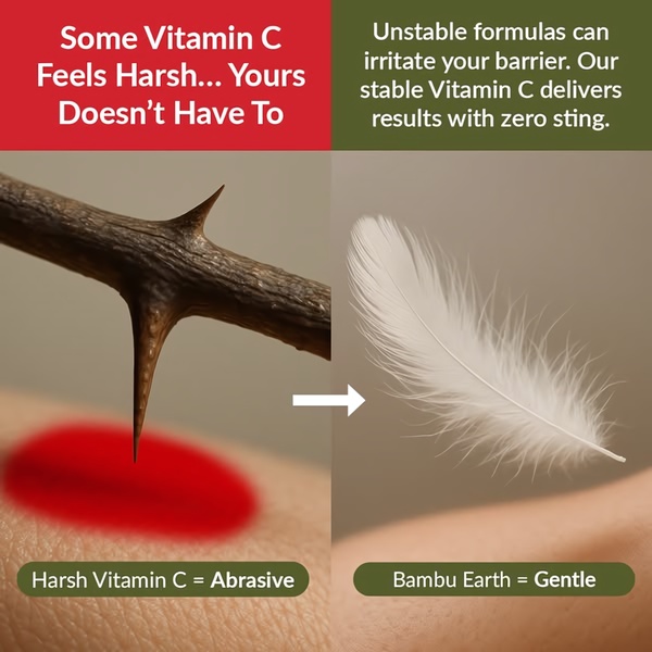 vitamin c serum, face serum, skincare serum, vitamin serum, facial treatment, anti aging serum, brightening serum, product launch, brand awareness, modern typography, trustworthy, red, green, neutral