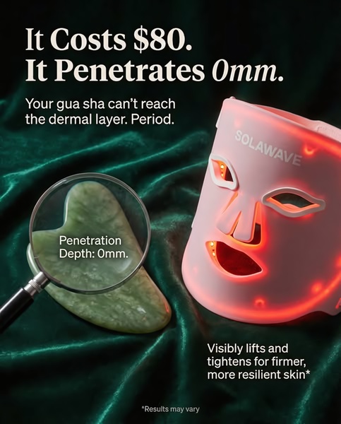 facial massage device, face massager, skincare tool, beauty device, facial toning device, skin tightening tool, led face mask, product launch, minimalist, luxurious, trustworthy, green, pink
