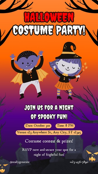 Halloween Costume Party Invitation