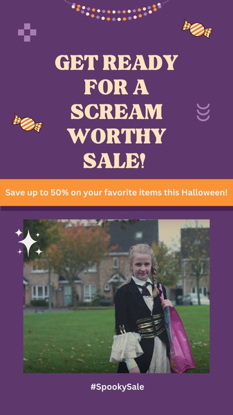Halloween Sale Promotional Ad