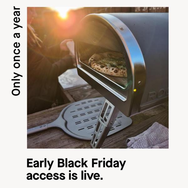 A high-contrast, lifestyle-focused ad for a pizza oven that uses temporal scarcity and a warm, atmospheric visual style to drive immediate sales.