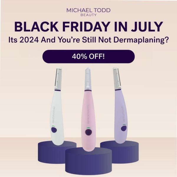 dermaplaning tool, facial razor, eyebrow razor, face shaver, beauty razor, skincare tool, exfoliating razor, sale promotion, minimalist, bold, purple, pastel, black friday
