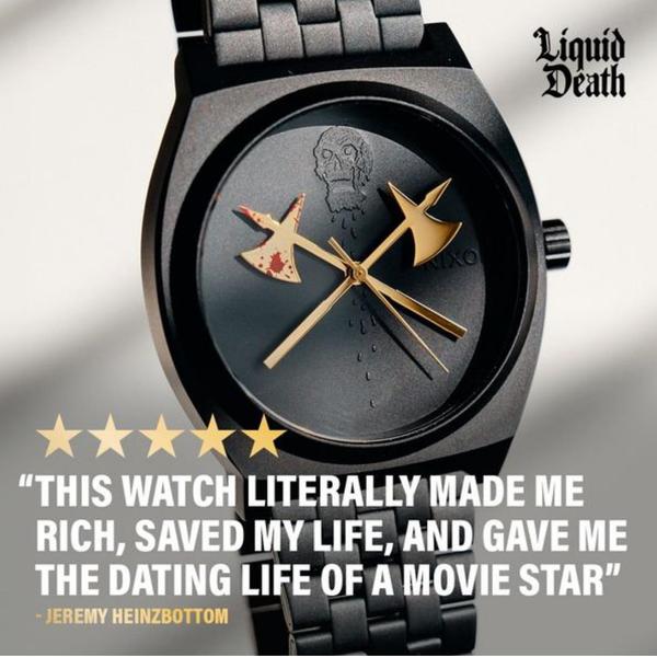watch, wristwatch, timepiece, men's watch, fashion watch, social proof, brand awareness, minimalist, bold, black, gold