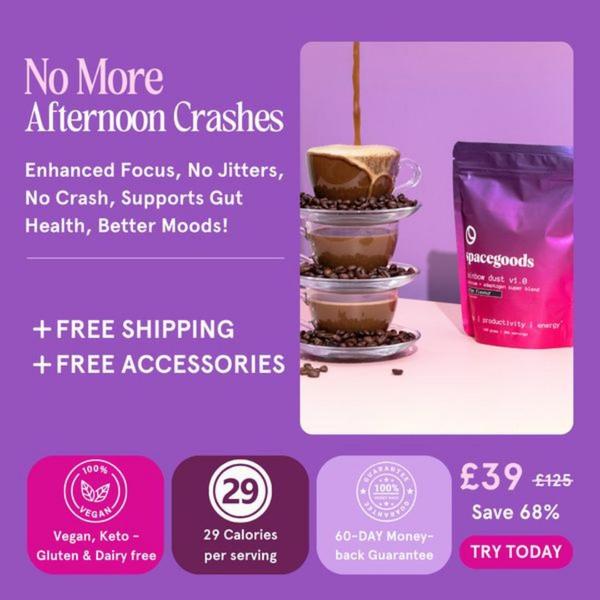 This static square creative uses a benefit-led headline and a clear product-stack visual to communicate value and drive conversions.
