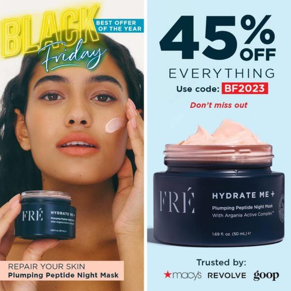 night mask, face mask, peptide mask, skincare mask, hydrating mask, plumping mask, skin repair mask, sale promotion, lifestyle, trustworthy, blue, yellow, black friday