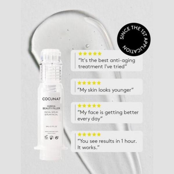 facial serum, anti aging serum, beauty serum, face treatment, skincare serum, cosmetic serum, social proof, product launch, minimalist, trustworthy, calm, neutral