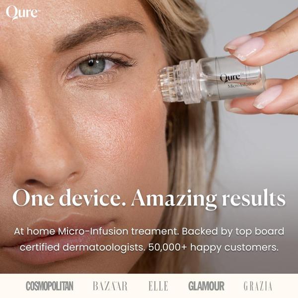 facial device, skincare tool, micro infusion device, beauty device, facial treatment, skin care device, at home facial, product launch, social proof, lifestyle, luxurious, trustworthy, neutral