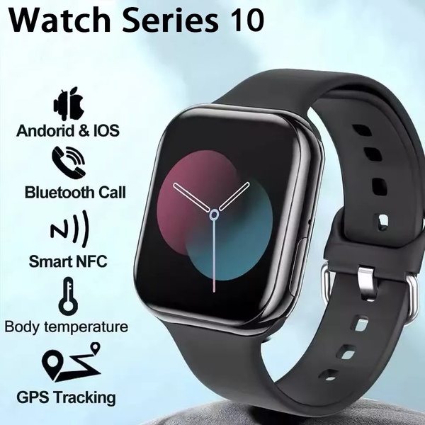 smartwatch, digital watch, fitness tracker, smart wearable, bluetooth watch, product demo, minimalist, trustworthy, neutral, blue