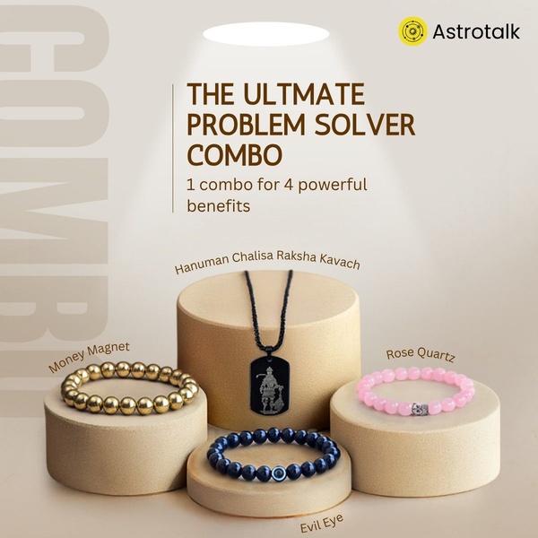 A clean, well-lit product display showing a set of four unique bracelets and a pendant against a neutral, premium backdrop.