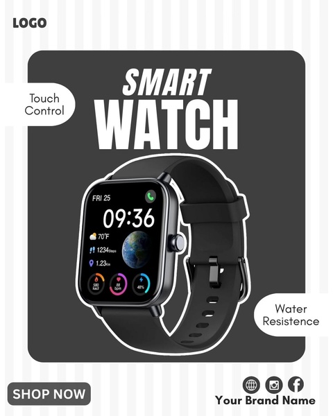 smartwatch, digital watch, fitness tracker, touchscreen watch, wearable technology, product demo, minimalist, bold, trustworthy, neutral, black