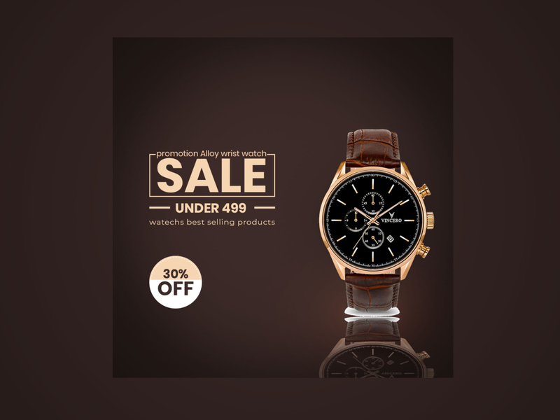 wrist watch, analog watch, leather strap watch, chronograph watch, mens watch, discount offer, bestseller push, minimalist, luxurious, bold, brown, gold, neutral