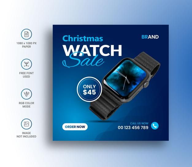 smartwatch, digital watch, wrist watch, touchscreen watch, electronic watch, holiday sale, discount offer, minimalist, bold, energetic, blue, christmas