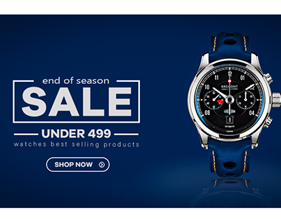 wristwatch, leather strap watch, analog watch, chronograph watch, men's watch, holiday sale, bestseller push, minimalist, bold, trustworthy, blue, neutral, year end sale
