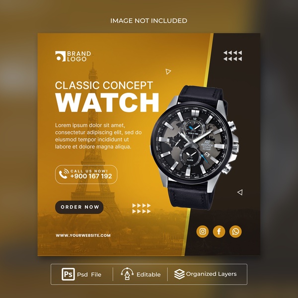 analog watch, leather watch, mens watch, luxury wristwatch, classic watch, bestseller push, lifestyle, bold, trustworthy, gold, black