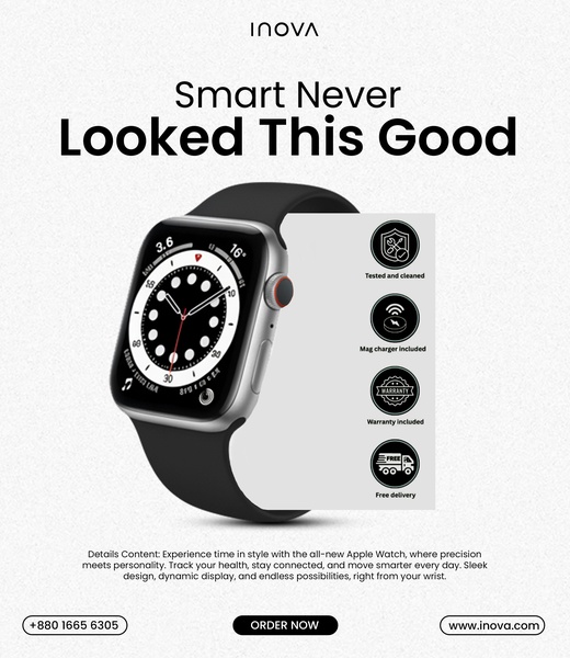 smartwatch, digital watch, smart wrist watch, wearable device, fitness tracker, bestseller push, minimalist, trustworthy, neutral