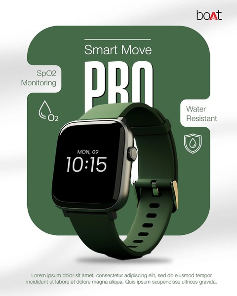 smartwatch, digital watch, fitness tracker, wearable device, smart fitness watch, product demo, minimalist, trustworthy, bold, green, neutral