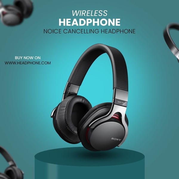 A clean, studio-lit hero shot of a wireless headphone centered on a podium, emphasizing product design and professional audio quality.