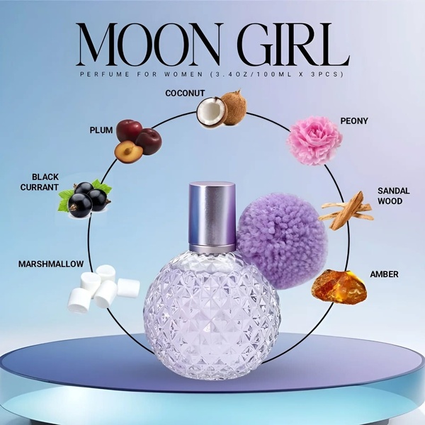 perfume, fragrance, scent, women's perfume, eau de parfum, product demo, minimalist, fresh, calm, purple, neutral