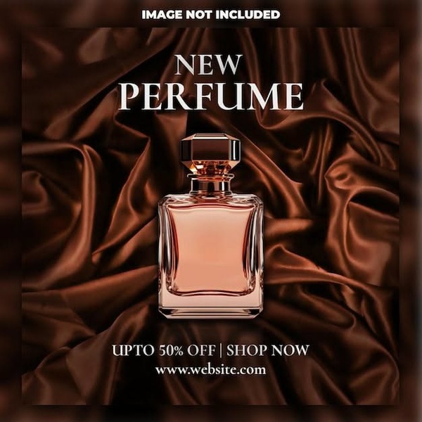 perfume, cologne, fragrance, scent, eau de parfum, discount offer, minimalist, editorial, luxurious, bold, brown, gold
