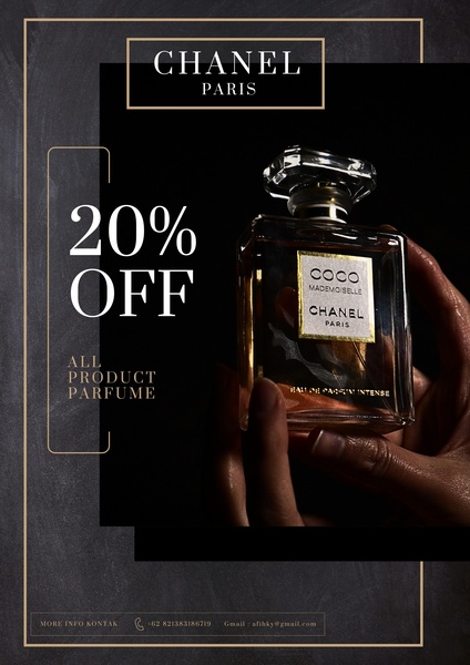 perfume, cologne, fragrance, scent, eau de parfum, discount offer, brand awareness, lifestyle, editorial, luxurious, bold, black, neutral, gold