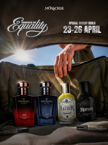 mens cologne, perfume bottles, fragrance set, scent collection, luxury perfume, holiday sale, discount offer, lifestyle, editorial, bold, luxurious, neutral, brown