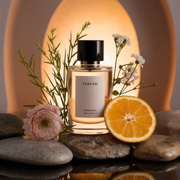 perfume, cologne, fragrance, scent, eau de parfum, new arrival, lifestyle, calm, luxurious, neutral, orange, pink