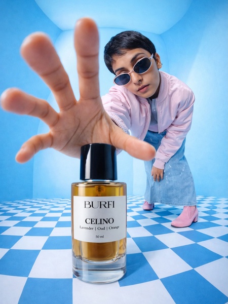 perfume, cologne, fragrance, eau de parfum, scent, brand awareness, new arrival, lifestyle, editorial, playful, energetic, blue, pink, neutral
