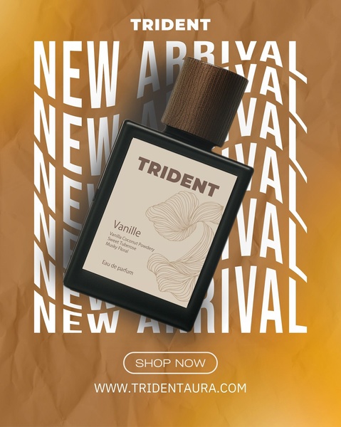 perfume, eau de parfum, fragrance, scent, cologne, new arrival, minimalist, modern typography, bold, calm, brown, neutral