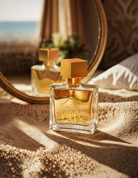 perfume bottle, eau de parfum, fragrance bottle, scent bottle, luxury perfume, bestseller push, editorial, lifestyle, luxurious, warm, gold, brown, neutral